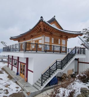 순창 일광사 개축공사 안전난간 설치